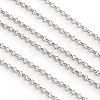 Tarnish Resistant 201 Stainless Steel Unwelded Rolo Chains CHS-R008-16-1