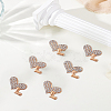 6Pcs Alloy Rhinestone Brooches JEWB-LP0002-06-3