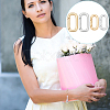8Pcs 4 Styles Brass Spring Gate Rings KK-UN0005-38-5
