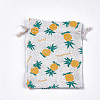 Polycotton(Polyester Cotton) Packing Pouches Drawstring Bags ABAG-T007-02J-3