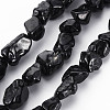 Natural Black Spinel Beads Strands G-Q948-36-1