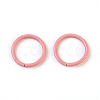 Spray Painted Iron Open Jump Rings IFIN-F149-B08-1