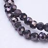 Electroplate Glass Bead Strands EGLA-R042-4mm-05-1