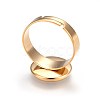 Adjustable 201 Stainless Steel Finger Rings Components X-STAS-G187-01G-12mm-3