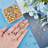 100Pcs 10 Colors Alloy Rhinestone Cabochons FIND-GF0005-91-3