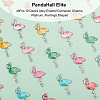 PandaHall Elite 48Pcs 12 Colors Alloy Enamel Connector Charms ENAM-PH0002-23-4