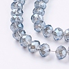 Electroplate Glass Beads Strands EGLA-D020-10x8mm-59-3