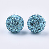 Handmade Polymer Clay Rhinestone Beads RB-S250-12mm-A23-2