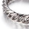 304 Stainless Steel Curb Chain Bracelets BJEW-P255-01C-4