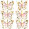 6Pcs Brass Enamel Pendants KK-BBC0021-65A-7