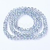 Electroplate Transparent Glass Beads Strands EGLA-A034-T4mm-Y05-2