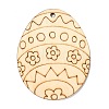DIY Crafts Easter Egg Shape Cutouts Pendants AJEW-P087-B01-01-3
