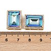 Brass Micro Pave Cubic Zirconia Multi-Strand Links KK-B150-28G-02-3
