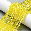 Transparent Electroplate Glass Beads Strands GLAA-F029-2mm-C21-4