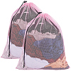 2Pcs Polyester Drawstring Clothing Storage Bags ABAG-GF0001-49D-1