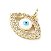 Brass Micro Pave Cubic Zirconia Pendants LS-KK-H255-02B-G03-2