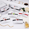 5Pcs 5 Styles Sport Theme Acylic & Alloy Braided Bead Bracelets BJEW-GO0001-12-3