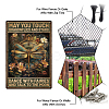 Vintage Metal Tin Sign AJEW-WH0189-559-4