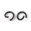 Spray Painted Iron Open Jump Rings IFIN-F149-F12-2