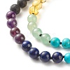 Gemstone Mala Beads Necklace NJEW-JN03814-6