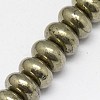Natural Pyrite Beads Strands G-L032-8x5mm-01-2