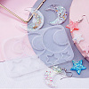 Astronomy Theme Moon Silicone Pendant Molds X-DIY-E065-07B-1