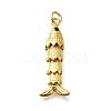 Brass Micro Pave Cubic Zirconia Pendants KK-R217-01G-09-1