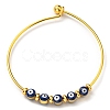 Evil Eye Enamel Beaded Bangles BJEW-G675-04G-2