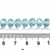Transparent Baking Paint Glass Beads X1-DGLA-A034-T8mm-D12-4