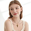 4Pcs 4 Colors Alloy Pendant Necklaces Set NJEW-FI0001-53-7