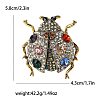 Alloy Rhinestone Brooch for Backpack Clothes PW-WG27B6F-03-1