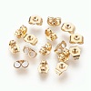 Brass Ear Nuts X-KK-F768-02G-2