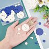 CHGCRAFT 36Pcs 6 Style Acrylic Pendants MACR-CA0001-20-3