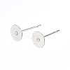 Non-Tarnish 304 Stainless Steel Stud Earring Findings A-STAS-D448-088P-6mm-1