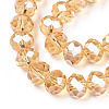 Electroplate Glass Beads Strands EGLA-A034-T6mm-A30-2