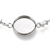Tarnish Resistant 304 Stainless Steel Bracelet Making STAS-L248-008P-A-4