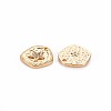 Brass Micro Pave Clear Cubic Zirconia Charms KK-S356-732-2