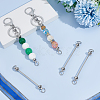 30Pcs Alloy & Iron Bar Beadable Keychain Bar FIND-PH0026-69-4