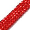 Painted Glass Bead Strands DGLA-S071-6mm-49-1