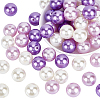 60Pcs 3 Colors Resin Imitation Pearl Beads RESI-PH0001-93-1