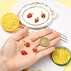 6Pcs 3 Styles Brass Enamel Pendants KK-CJ0004-14-4
