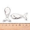 304 Stainless Steel Whale Big Pendants STAS-T069-16P-3