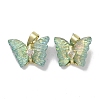 Golden Rack Plating Brass Micro Pave Cubic Zirconia Pendants KK-R161-06G-02-1
