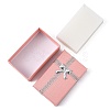Valentines Day Wife Gifts Packages Cardboard Jewelry Set Boxes with Bowknot and Sponge Inside X1-CBOX-R013-4-3