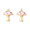 Autumn Theme Rack Plating Brass Micro Pave Colorful Cubic Zirconia Pendants KK-D073-06G-05-1