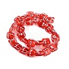 Transparent Glass Beads Strands LAMP-L078-010B-2