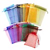 90Pcs 18 Style Organza Bags Jewellery Storage Pouches Wedding Favor Party Mesh Drawstring Gift OP-LS0001-05-4