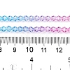 Gradient Color Baking Paint Glass Bead Strands X-DGLA-A039-T2mm-A07-5