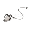 Natural Quartz Crystal Triangle Dowsing Pendulum Pendants G-G022-01AS-08-2