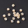 Rack Plating Brass Ear Nuts FIND-G036-04G-4